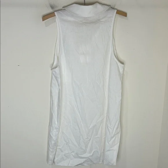 NWT SHOW ME YOUR MUMU White Basic Sleeveless Button Up Dress Size Small - Picture 5 of 15